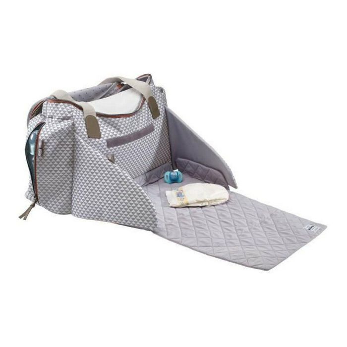 Beaba Bolsa Maternal Sydney II Play Print Gris y Coral - Incluye Cambiador, Bolsillo Térmico y Fijación a Carriola/Trolley 2 Beaba Bolsa Maternal Sydney II Play Print Gris y Coral - Incluye Cambiador, Bolsillo Térmico y Fijación a Carriola/Trolley 2