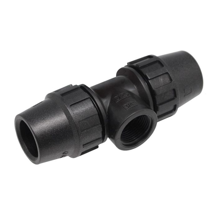 Aqua Control Conexión T Rosca Hembra 32mm (1") Polietileno Anti-UV 0 Aqua Control Conexión T Rosca Hembra 32mm (1") Polietileno Anti-UV 0