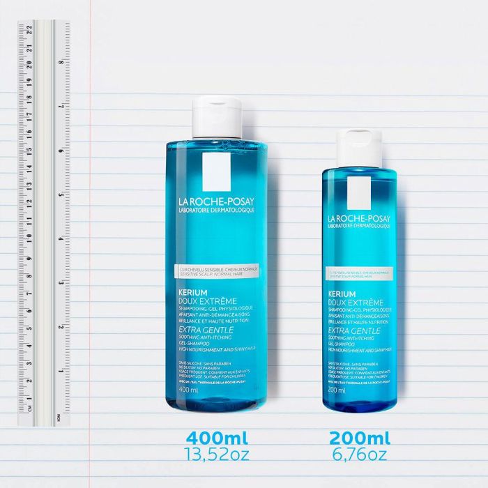 La Roche Posay Kerium Champú Fisiológico en Gel para Cuero Cabelludo Sensible 400 ml 3