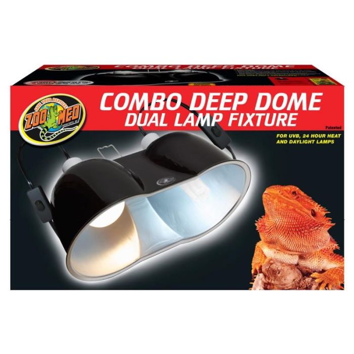 ZooMed Portalamparas Combo Deep Dome Dual Lamp 1