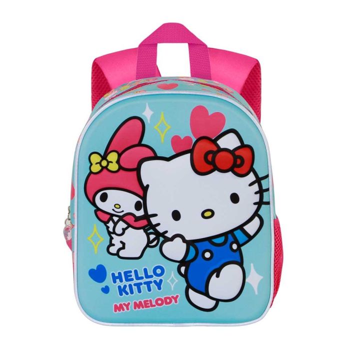 Mochila 3D Elite Friendship Sanrio Hello Kitty Azul 1 Mochila 3D Elite Friendship Sanrio Hello Kitty Azul 1