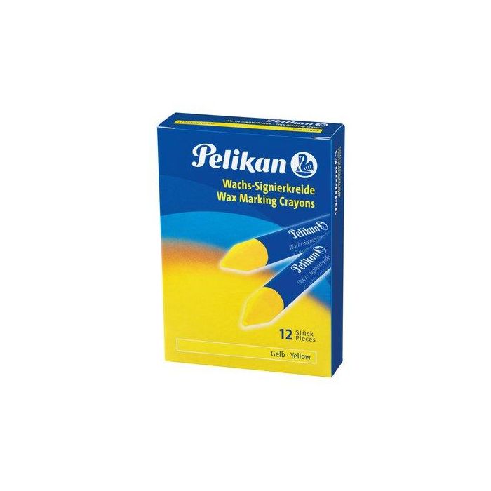 Cera Marcadora Pelikan Blanda 772 Amarillo (Caja De 12) (701102)