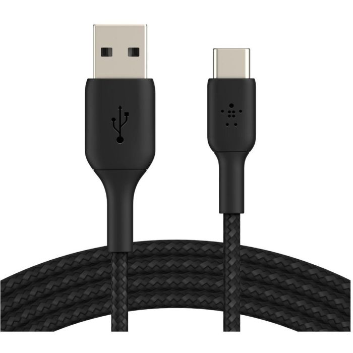 Belkin CAB002BT2MBK Cable USB-C a USB-A, Macho/Macho, Trenzado, 2m, Negro 4 Belkin CAB002BT2MBK Cable USB-C a USB-A, Macho/Macho, Trenzado, 2m, Negro 4