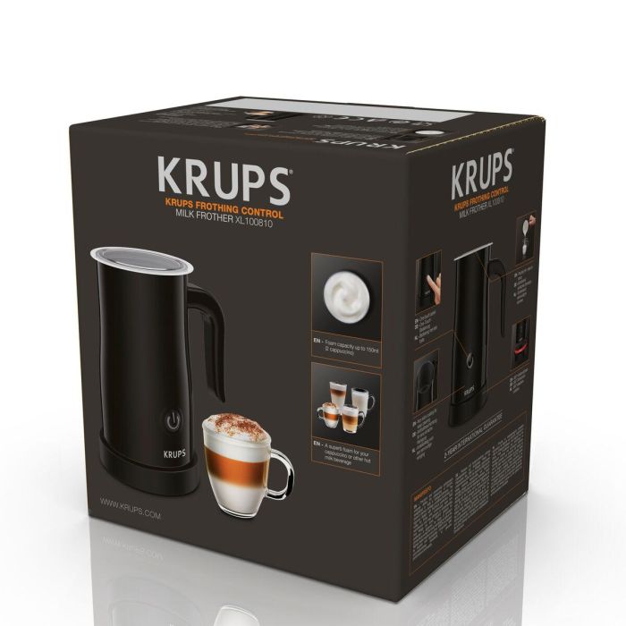 Espumador de Leche Krups XL1008 Negro 500 W 150 ml 3 Espumador de Leche Krups XL1008 Negro 500 W 150 ml 3