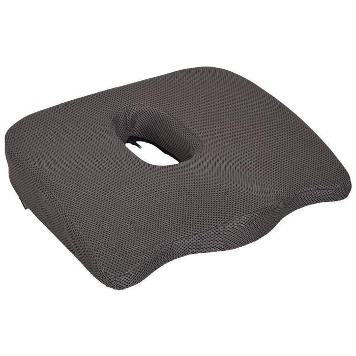 Sensly Cojín Corrección Postura Coxis, Ideal para Enderezar Espalda, con Memoria, Antideslizante, Lavable, 42x37x9 cm 1