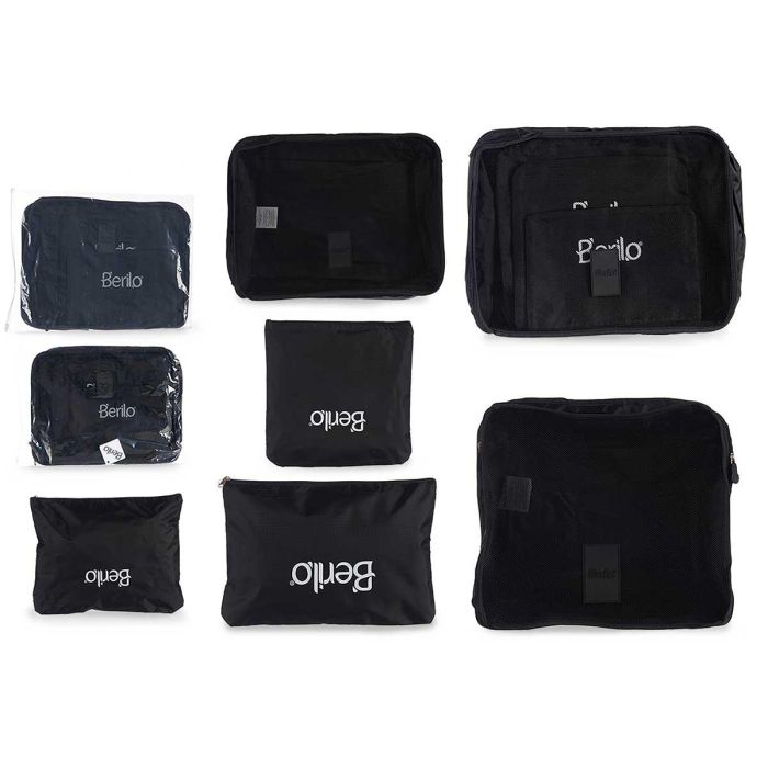 Berilo Set de 6 Portatodo de Viaje Surtidos en Colores Azul y Negro, 10x31x39 cm (12 Unidades) Berilo Set de 6 Portatodo de Viaje Surtidos en Colores Azul y Negro, 10x31x39 cm (12 Unidades)