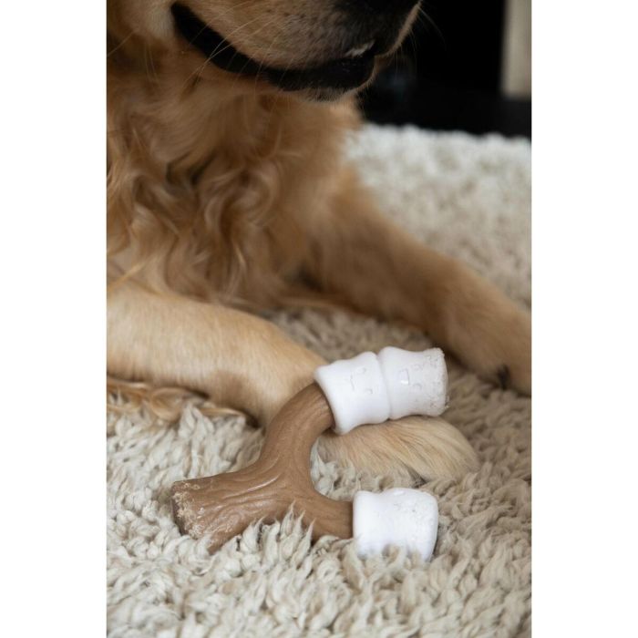 Juguete para perros Nylabone Marrón Manteca de cacahuete L 3 Juguete para perros Nylabone Marrón Manteca de cacahuete L 3