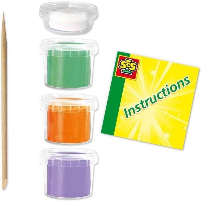 Ses Creative SES8710341008123 Plastilina FunDo Set Dinosaurios, 4 botes (3x90gr y 1x40gr), Juguete creativo para niños pequeños 4