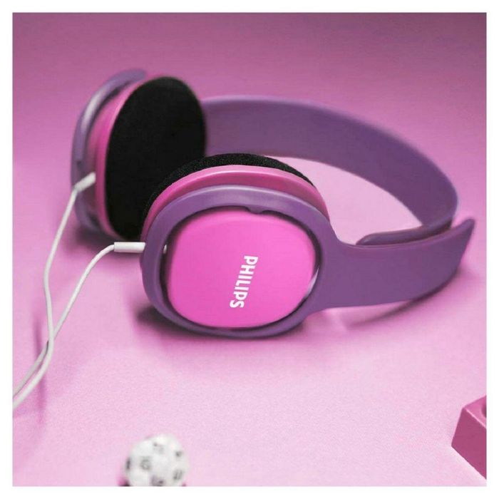 Auriculares de Diadema Philips Rosa Con cable Para niños 5