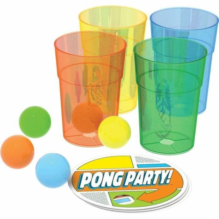 Goliath Juego de Mesa Pong Party con Vasos Especiales para Disparar Pelotas de Ping Pong, +8 Años 0 Goliath Juego de Mesa Pong Party con Vasos Especiales para Disparar Pelotas de Ping Pong, +8 Años 0