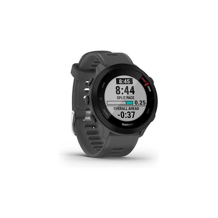 Garmin Forerunner 55 Reloj Inteligente GPS con Pantalla Táctil MIP, Resistente al Agua, Monitor de Frecuencia Cardíaca, Gris - 42 mm, 37 g 2 Garmin Forerunner 55 Reloj Inteligente GPS con Pantalla Táctil MIP, Resistente al Agua, Monitor de Frecuencia Cardíaca, Gris - 42 mm, 37 g 2