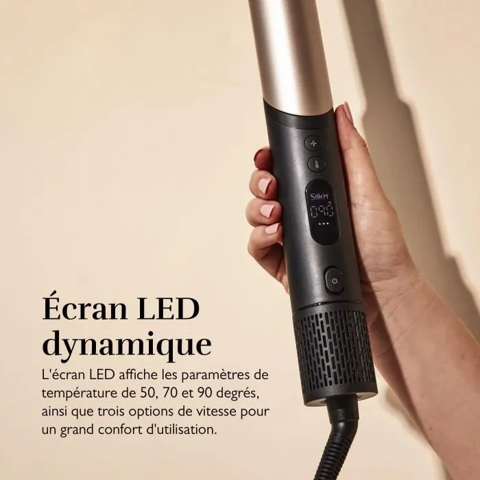 Silk'n Secador de pelo Silky Air Flex Negro Dorado SIL1721226719180 110.000 rpm 5 accesorios 5