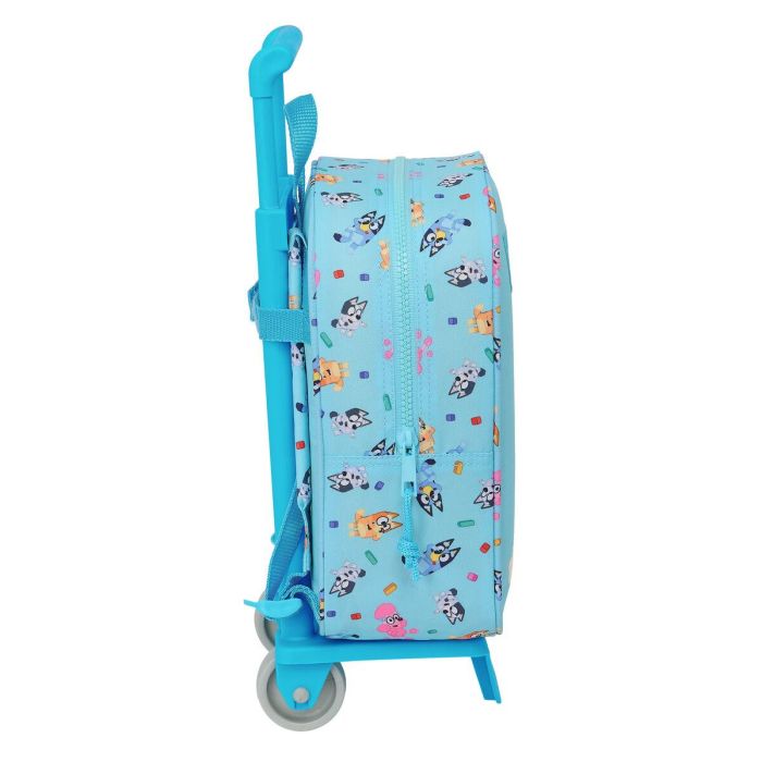 Mochila Escolar con Ruedas Bluey Azul cielo 22 x 27 x 10 cm 2 Mochila Escolar con Ruedas Bluey Azul cielo 22 x 27 x 10 cm 2