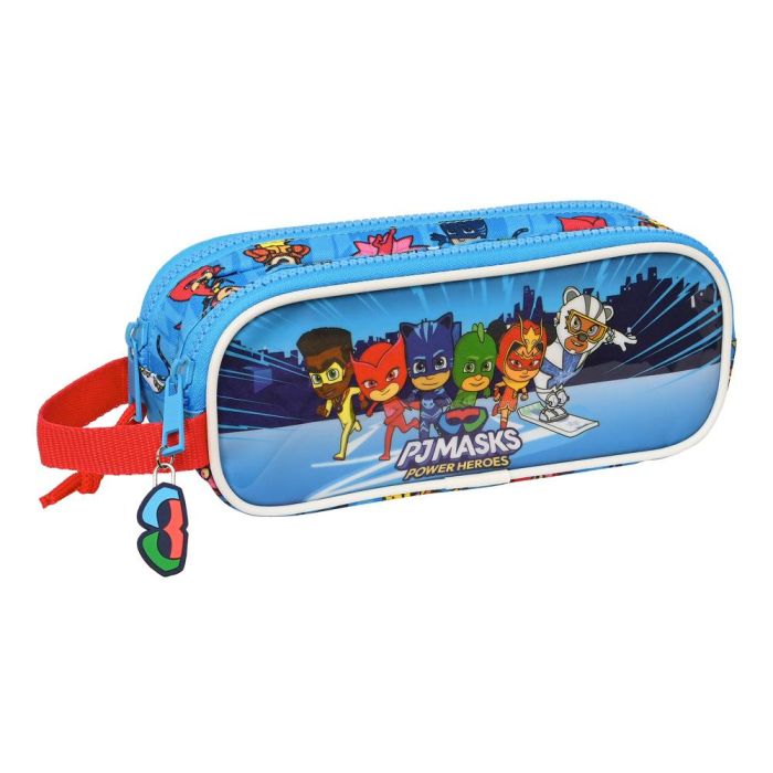 Portatodo Doble PJ Masks Azul 21 x 8 x 6 cm