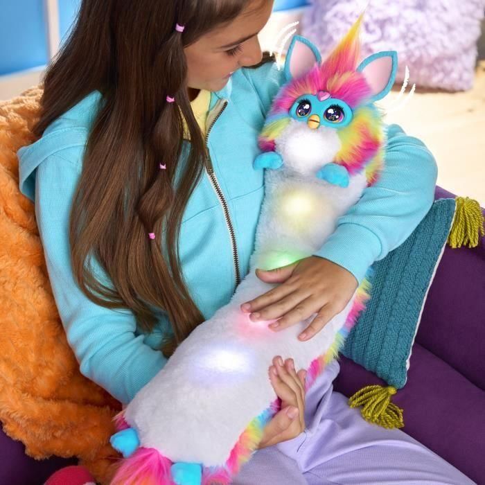 Hasbro HASG0668FA0 Furby DJ Furby, Peluche Electrónico Interactivo Arcoíris con Música, Luces, Movimientos y Juegos (Francés) 1