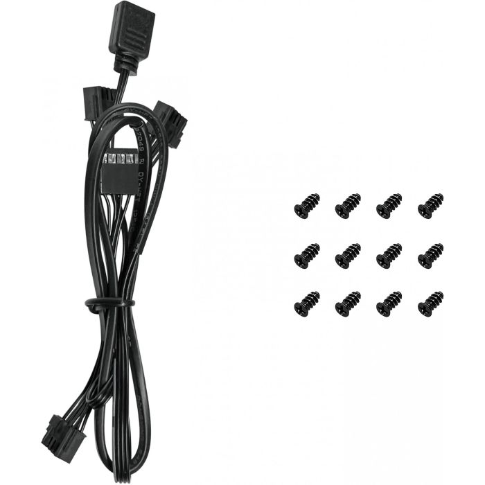 DeepCool FL12-3 in 1 Ventilador 120mm Triple Pack PWM FDB Iluminación LED RGB para Carcasa PC, Negro 6 DeepCool FL12-3 in 1 Ventilador 120mm Triple Pack PWM FDB Iluminación LED RGB para Carcasa PC, Negro 6