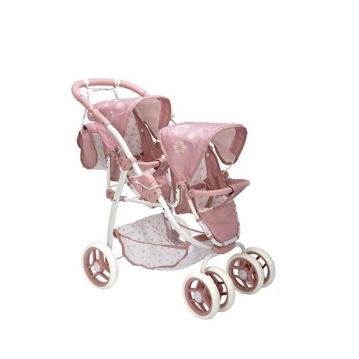 Muñecas Arias Coche Muñeca Gemelar Elegance 46x73x72 cm con Bolso y Manillar Ajustable 49-80 cm Muñecas Arias Coche Muñeca Gemelar Elegance 46x73x72 cm con Bolso y Manillar Ajustable 49-80 cm