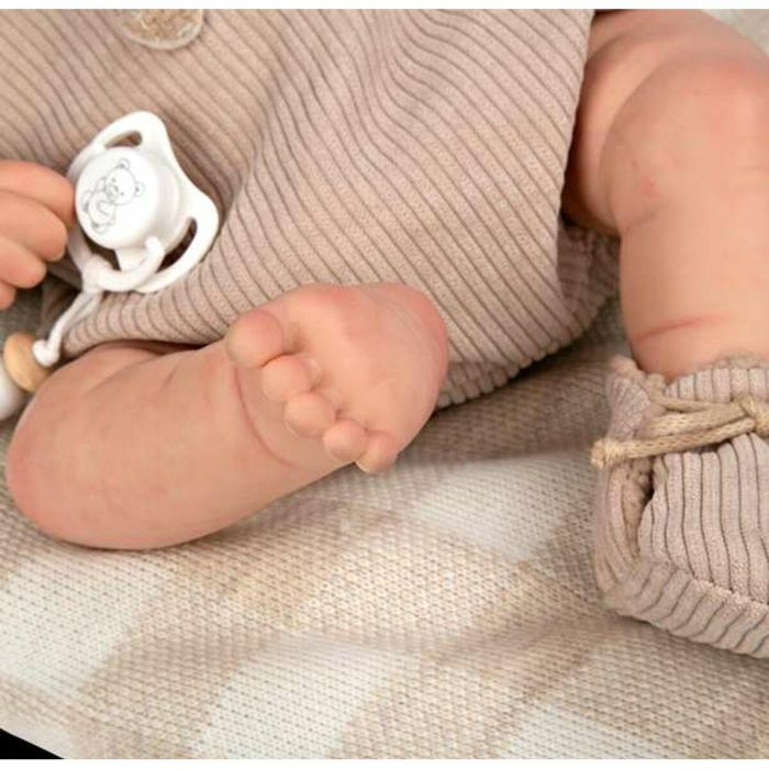 Muñecas Arias Muñeco Reborn Ruben, cuerpo blando, con cojín, 45 cm, para +3 años 3