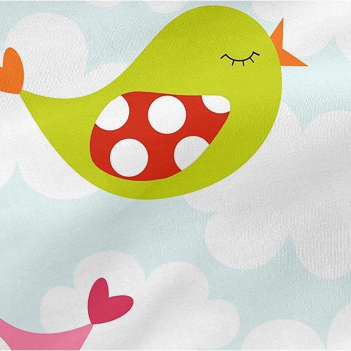 Protector de Cuna HappyFriday Mr Fox Little birds Multicolor 210 x 40 cm 1