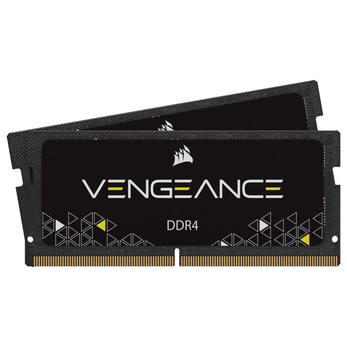 Corsair CMSX16GX4M2A2666C18 Memoria RAM DDR4 SO-DIMM 16 GB (2x 8 GB) 2666 MHz para Portátil Negra Vengeance 1