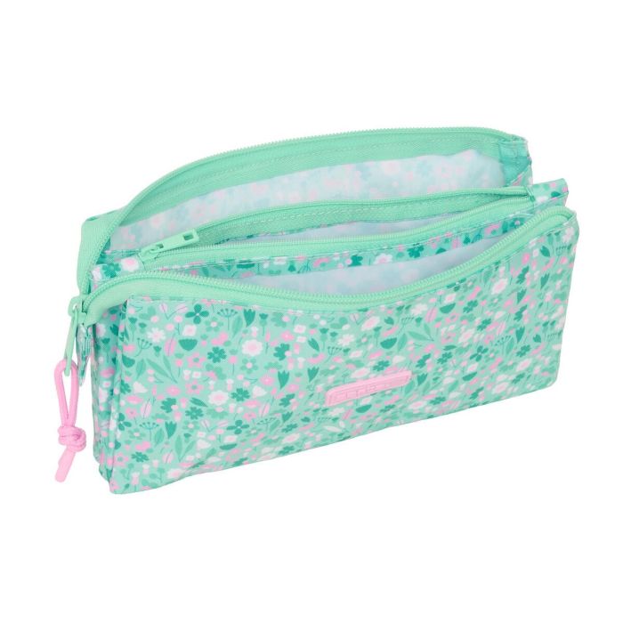 Portatodo Triple Safta Cuore Menta 22 x 12 x 3 cm 1 Portatodo Triple Safta Cuore Menta 22 x 12 x 3 cm 1