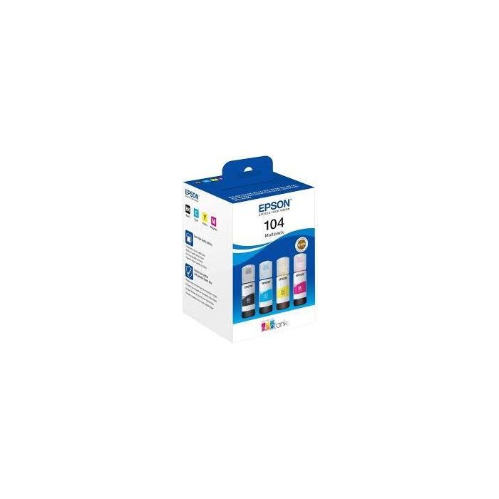 EPSON Tinta 104 EcoTank 4-colour Multipack (WE) EPSON Tinta 104 EcoTank 4-colour Multipack (WE)