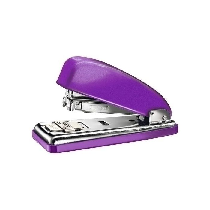 Petrus Grapadora Classic Wow Violeta Metalizado de Sobremesa 30 Hojas Metálica 22/6-24/6