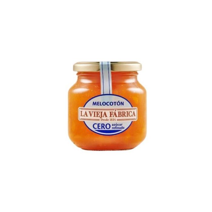 LA VIEJA FABRICA Mermelada de Melocotón Cero Azúcar Refinado 280g