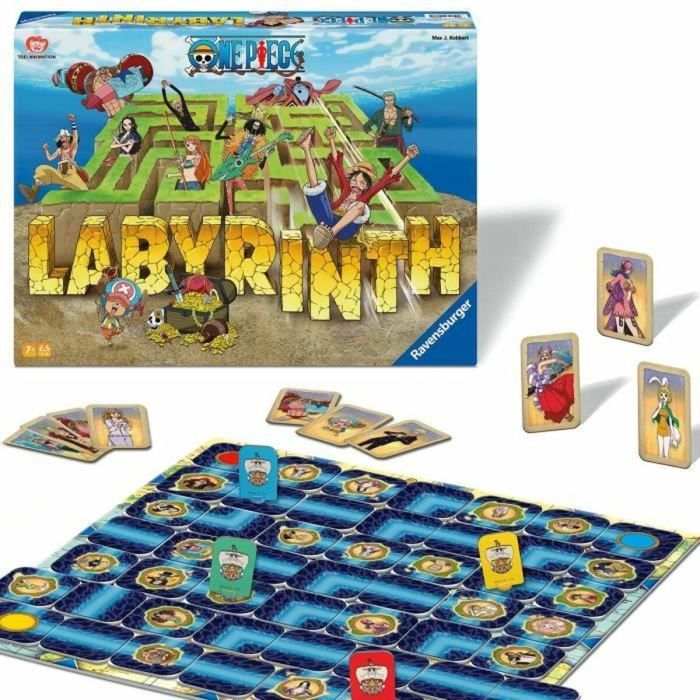 Ravensburger  Juego de mesa clásico  Laberinto de One Piece  Juego de mesa  Juego de rompecabezas  Infantil y familiar  Edad 7  Mixto  22887 3