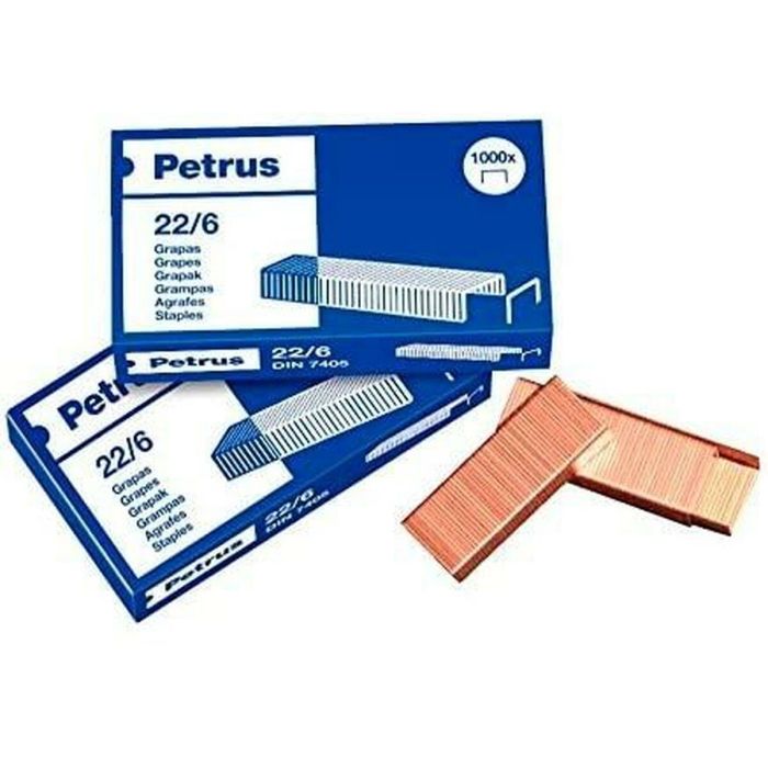 Grapas Petrus 22/6 6 mm (25 Unidades) 1 Grapas Petrus 22/6 6 mm (25 Unidades) 1