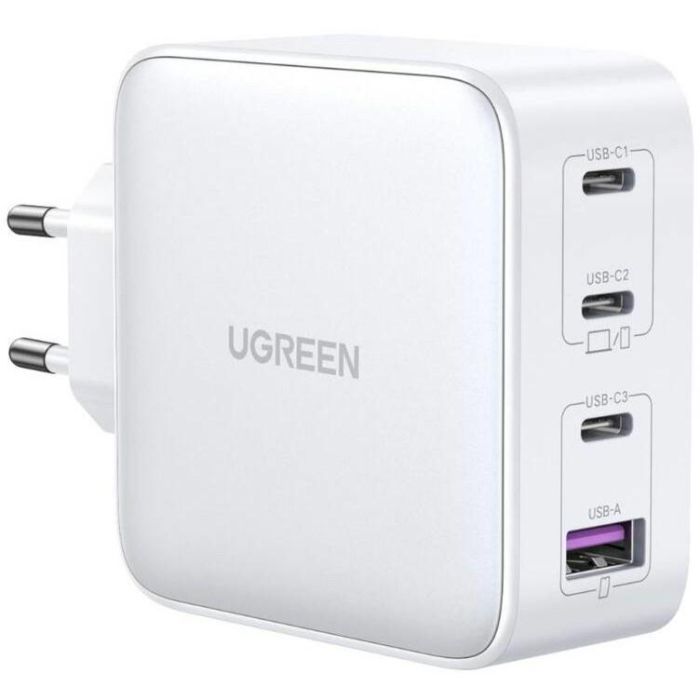 UGREEN USB-A+3xUSB-C 100W GaN Tech Fast Wall Charger EU White 0 UGREEN USB-A+3xUSB-C 100W GaN Tech Fast Wall Charger EU White 0