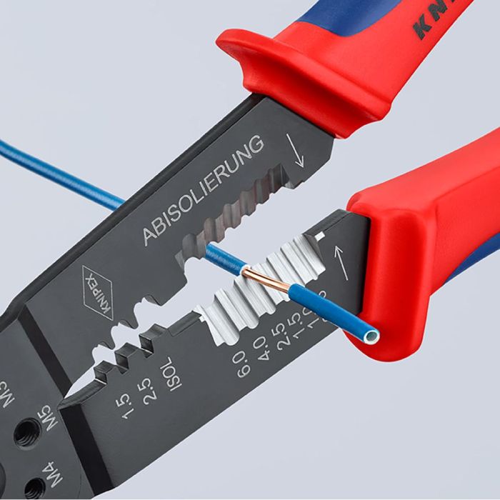 Knipex Alicates para entallar terminales 9722240sb 240 x 62 x 25 mm 4