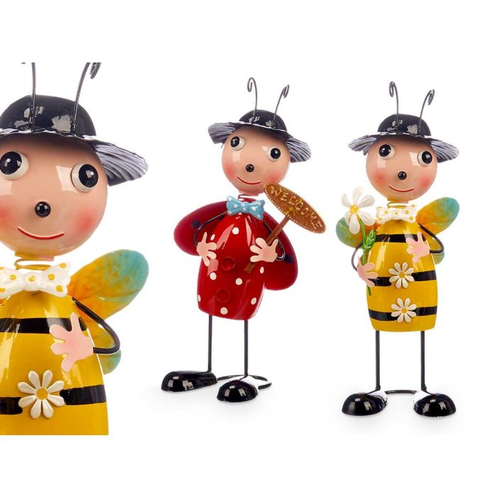 Abeja Mariquita de Forja Ibergarden 11.5x33x11 cm Metal Amarillo/Rojo (12 Unidades) Abeja Mariquita de Forja Ibergarden 11.5x33x11 cm Metal Amarillo/Rojo (12 Unidades)