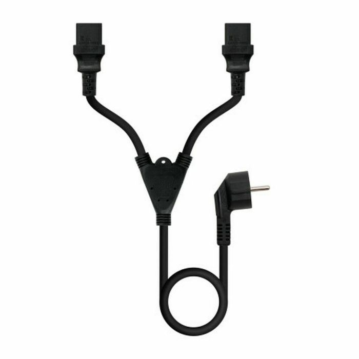 NANOCABLE Cable alimentacion CEE7/M - 2xC13/H, 3 m