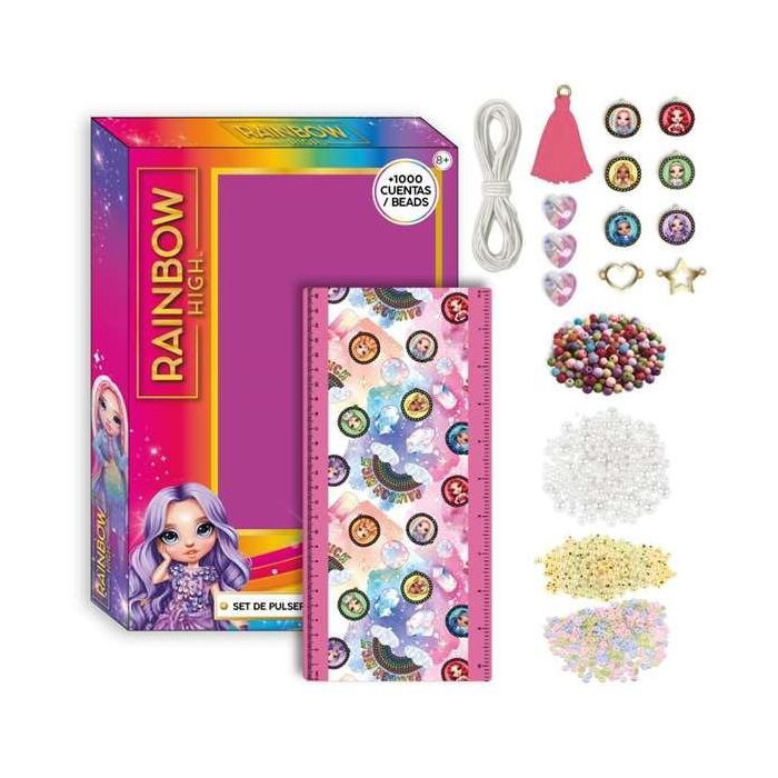 Cerdá Set de Bisutería Pulsera Creativa Rainbow High para Niñas a partir de 3 Años - Multicolor