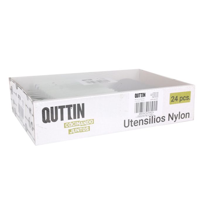 Cuchara de Nylon Quttin 29x6 cm Negra (24 Unidades) 8 Cuchara de Nylon Quttin 29x6 cm Negra (24 Unidades) 8