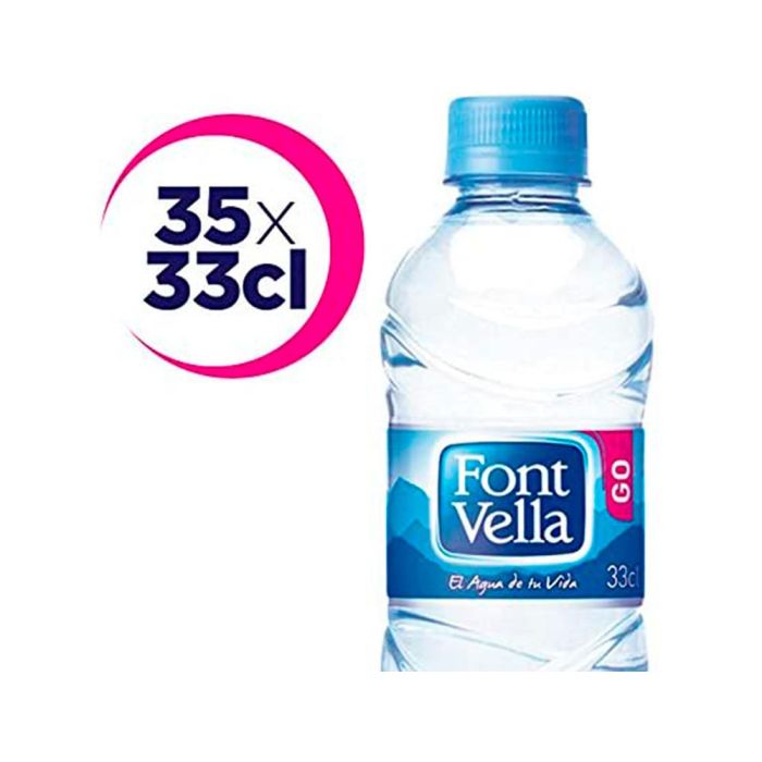 Agua Mineral Natural Font Vella Botella Sant Hilari 330 mL 35 unidades 3