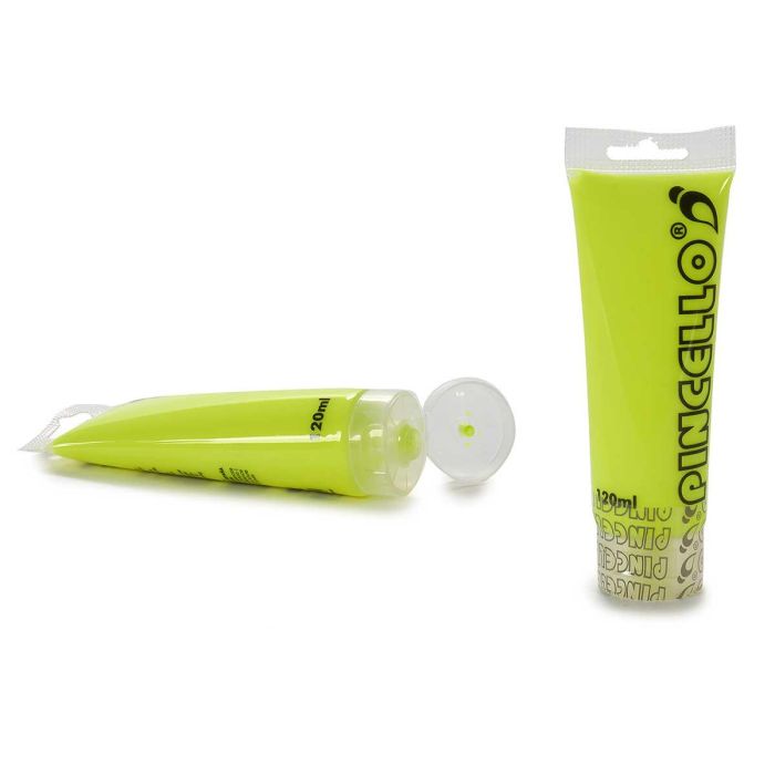 Pintura Acrílica Neon Amarillo 120 ml - Pincello (24 Unidades) Pintura Acrílica Neon Amarillo 120 ml - Pincello (24 Unidades)