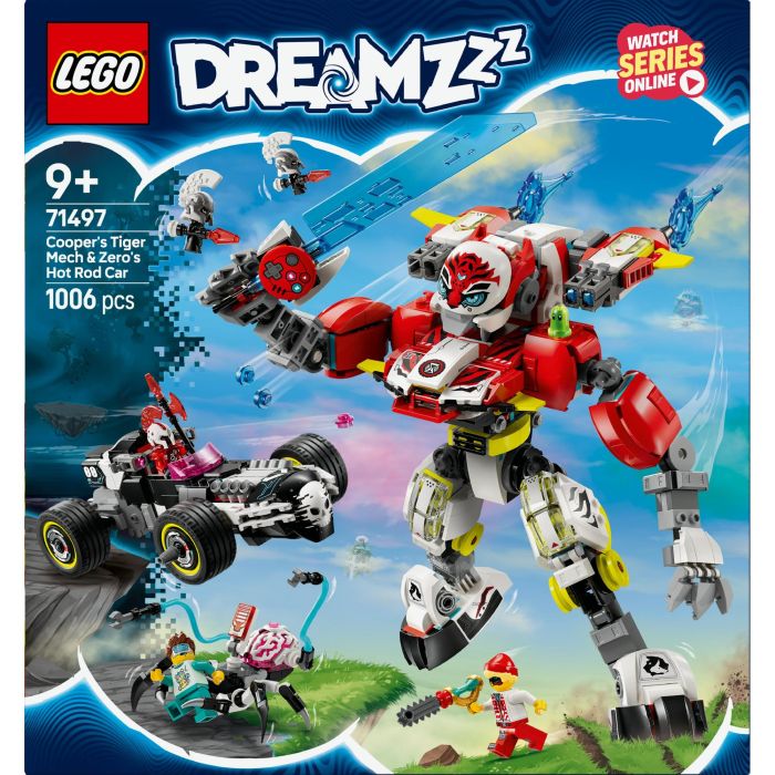 LEGO 71497 DREAMZzz Robot Tigre de Cooper y Corredor de Zero Juguete de Construcción 3 en 1 11