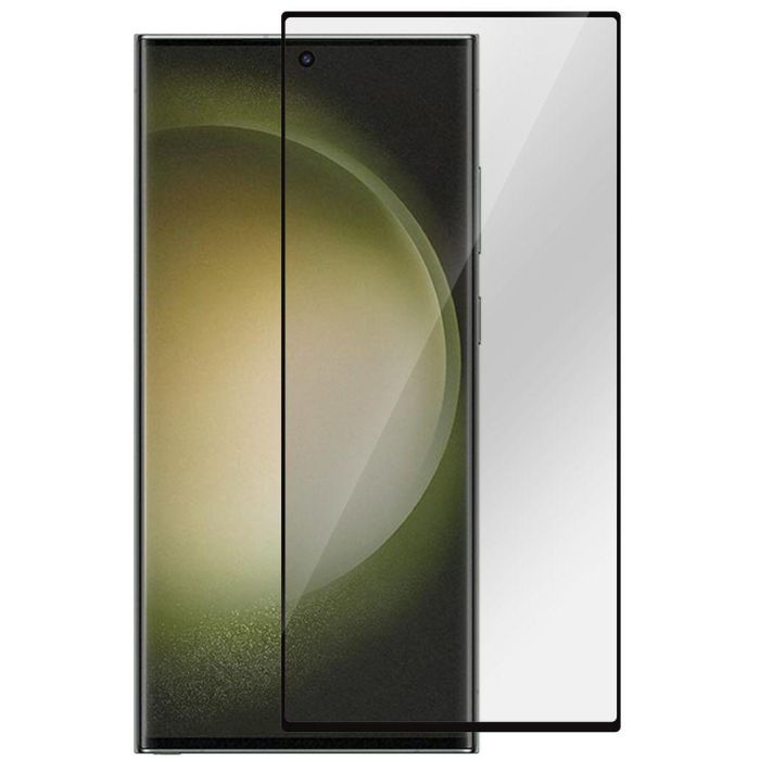 eSTUFF Protector Pantalla Titan Shield® Samsung Galaxy S23 Ultra Borde Curvo Cristal Templado 9H Antirroturas Compatible Funda