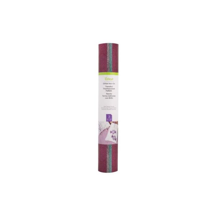 Cricut 2004501 Rollo de vinilo de termotransferencia, Multicolor, Monocromo, 305 mm x 305 mm, 3 hojas