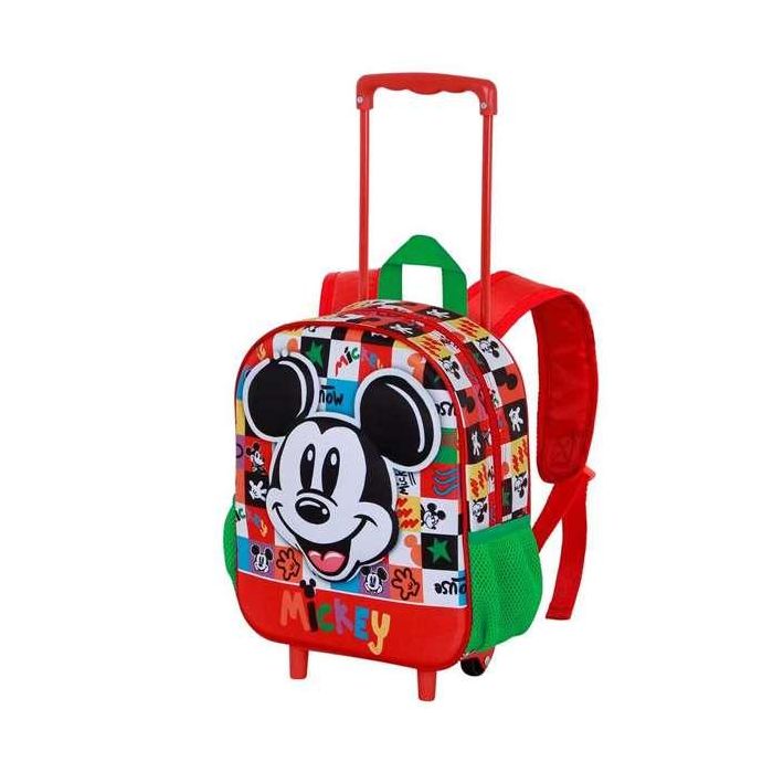 Disney Mickey Mouse Mochila Infantil 3D con Ruedas Pequeña Multicolor (10 x 25 x 30 cm) 1 Disney Mickey Mouse Mochila Infantil 3D con Ruedas Pequeña Multicolor (10 x 25 x 30 cm) 1