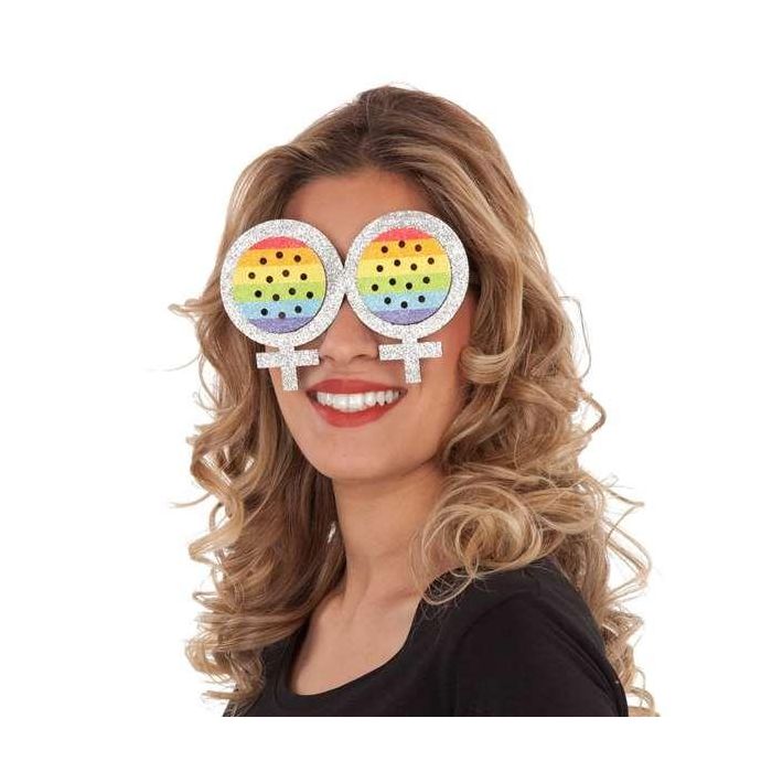 My Other Me Gafas lesbianas arco iris multicolor de PVC para adulto Talla Única 0 My Other Me Gafas lesbianas arco iris multicolor de PVC para adulto Talla Única 0