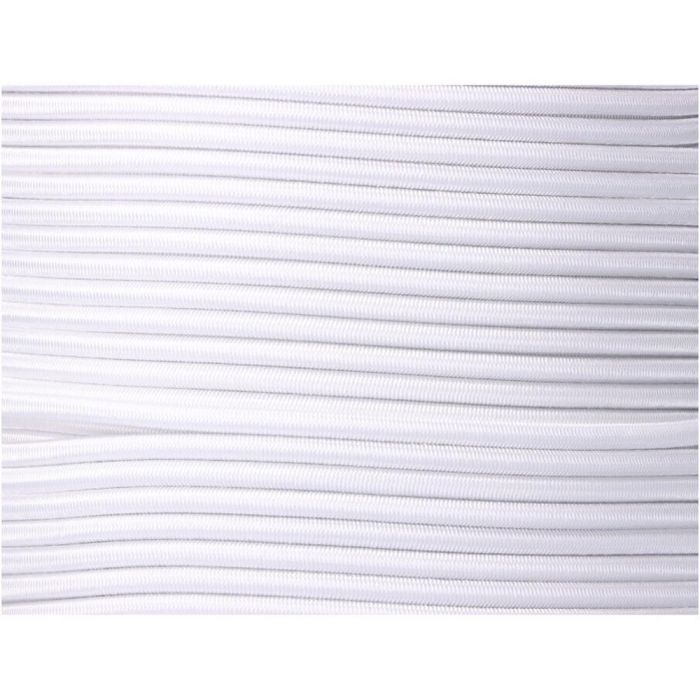 Cordón goma elástica poliéster blanco 10 mm x 100 m 1 Cordón goma elástica poliéster blanco 10 mm x 100 m 1
