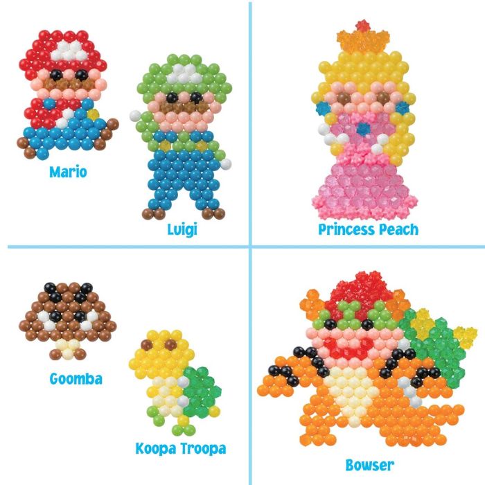 Aquabeads Super Mario Set Personajes 31946 - Figuras para Crear con Abalorios de Más de 690 Piezas 2