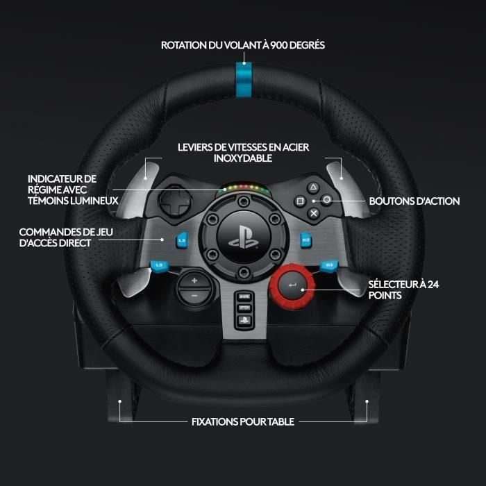 Volante Logitech G29 graming Driving Force 5 Volante Logitech G29 graming Driving Force 5