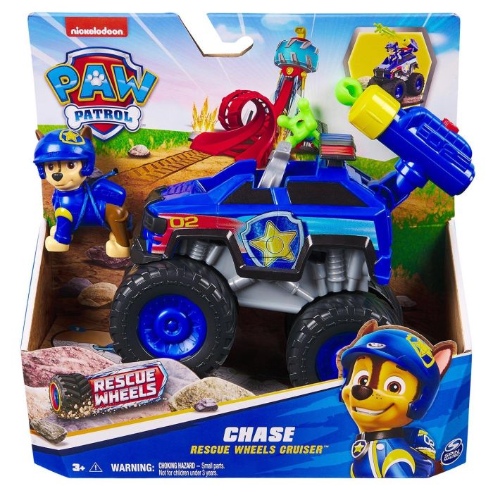 Spin Master 6069302 Vehículo Rescue Wheels Chase Paw Patrol con Uniforme de Rescate para niños +3 años
