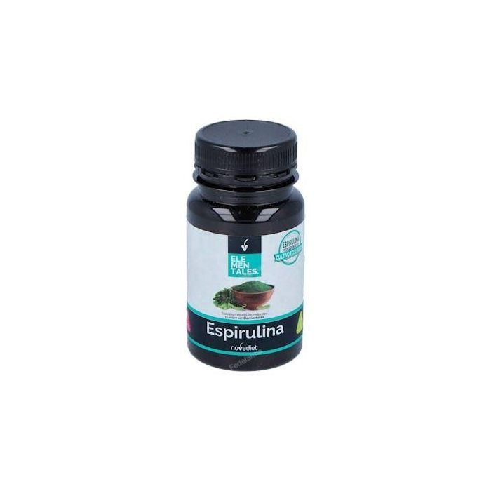 NOVADIET Espirulina Ecológica 1500mg 60 Cápsulas. Proteína y Aminoácidos Esenciales. Promueve el Aporte Nutricional.