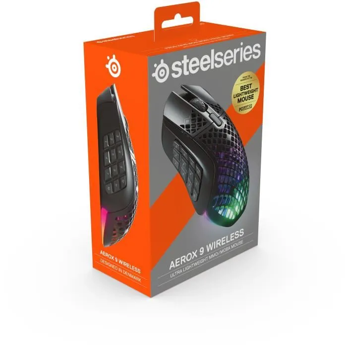 Steelseries Ratón Inalámbrico para Juegos Aerox 9