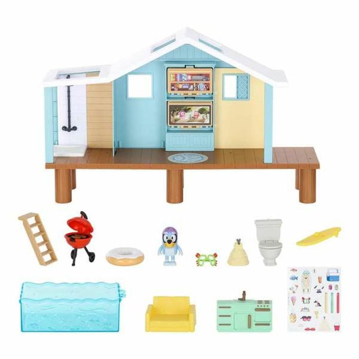Casa en la playa de bluey. incluye 5 accesorios y una figura. 6 Casa en la playa de bluey. incluye 5 accesorios y una figura. 6
